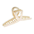 Big Hair Claw Clips Butterfly Hair Clips for Women 4.7" Large Acetate Metal Hair Claw Clip for Girls Hair Accessories for Long Thick Hair (Pearly White)