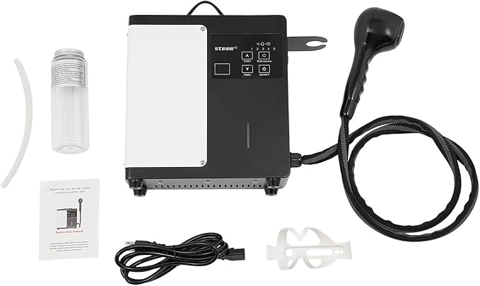 Nano Hair Steamer, 1750W Hair Color Processor Multifunctional Hair Dyeing Machine with External Water Tank & Pipe, Professional Nano Mist Salon Steamer Equipment