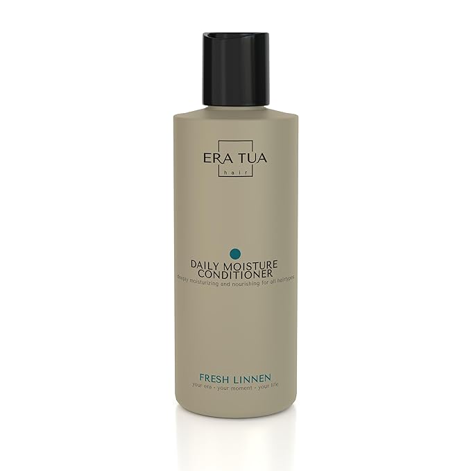 Fresh Linen Conditioner | Dutch Made & Formulated | Moisturizing & Repairing Conditioner for Dry, Damaged Hair | Uplifting Bergamot, Jasmine, argan oil & Rose Scent | 200 ml