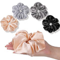 OLESILK Silk Scrunchies Oversized 100% Mulberry: Large for Long Thick Hair, Soft and Smooth for No Damage Hair Care Sleeping, Vintage Fashion
