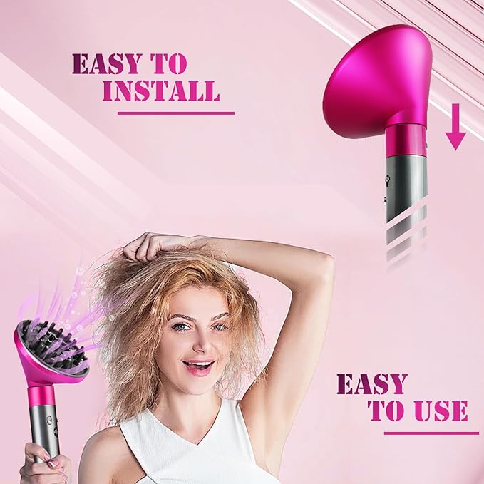 Large Diffuser Attachment Compatible with Dyson Airwrap, Upgraded Diffuser Nozzle to Dryer Faster and Define Curls Hair,Hair Dryer Diffuser Attachment Alternative,for Dyson Airwrap Attachments,P