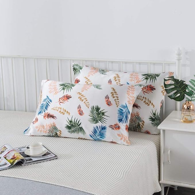 SLPBABY Silk Pillowcase for Hair and Skin with Hidden Zipper Print (Standard(20''x26''), Pattern33)