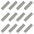 Kenz Laurenz Soft and Stretchy Elastic Cotton Headbands, Pack of 12, Light Grey