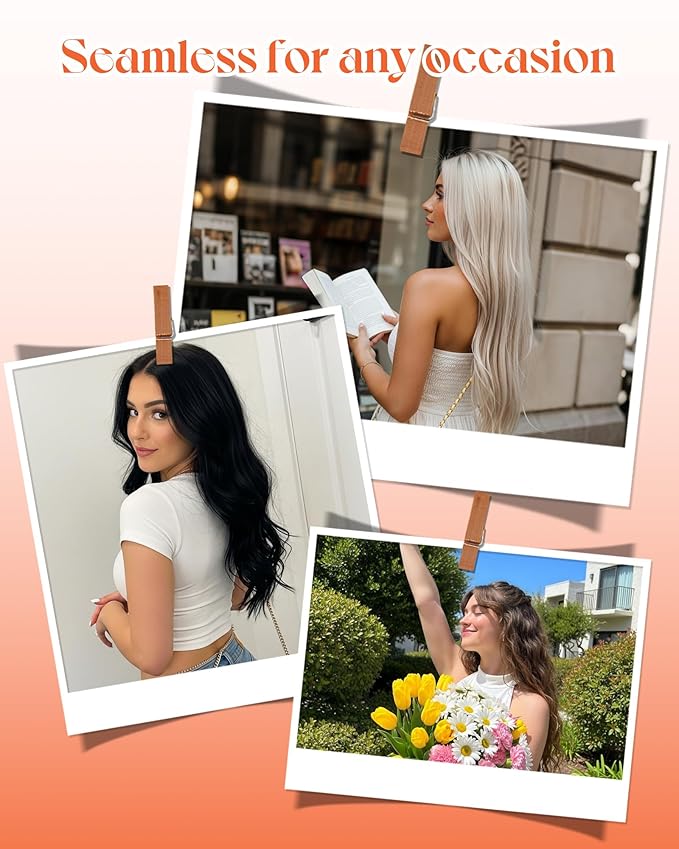 Sunny Hair Tape in Hair Extensions Real Human Hair Invisible Remy Hair Extensions Tape ins for Women Dark Honey Blonde Highlight Medium Blonde 18 inch 25G