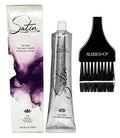Practice SIeekshop Brush + 𝐒𝐚tin Hair Color, D𝐞v𝐞𝐥o𝐩𝐥us Ultra Vivid Fashion Colors, (NEWEST 2024-2025 VERSION) ALOE VERA BASE Low Ammonia Cream Haircolor Dye (5MR - Light Red Mahogany Chestnut)