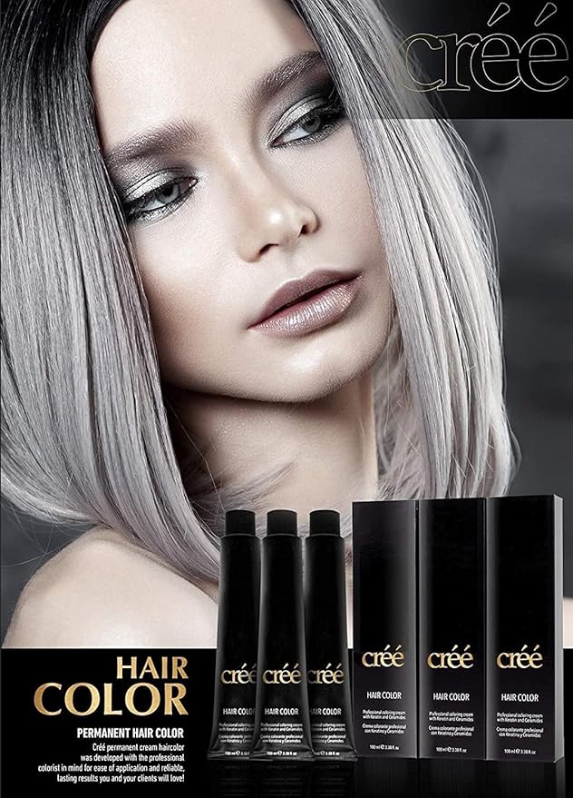 Cree Professional 6.64 - Copper Dark Red Blond Permanent Hair Color - Long Lasting, Rich Vibrant - Gray Coverage 100ml - 3.4 fl.oz.