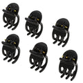 Camila Paris CP2392 French Hair Clip for Women, Set of 6 Extra Small Black, Girls Hair Claw Clip Jaw Fashion Durable Styling Hair Accessories for Women, Ladies Strong Hold Grip Clamp, Made in France