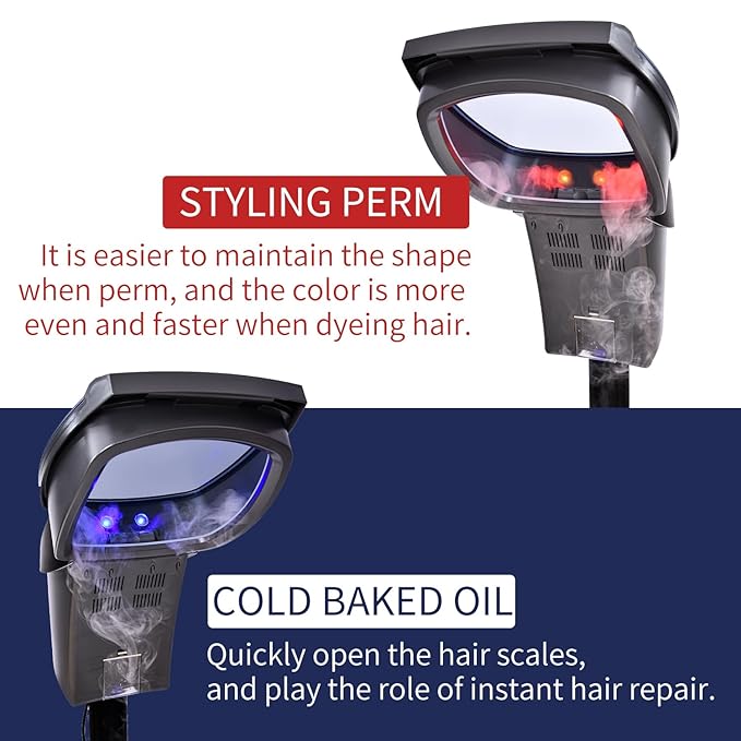Hair Salon Professional O3 Ozone Micro Mist Hair Steamer Accelerator Color Processor Hair Care