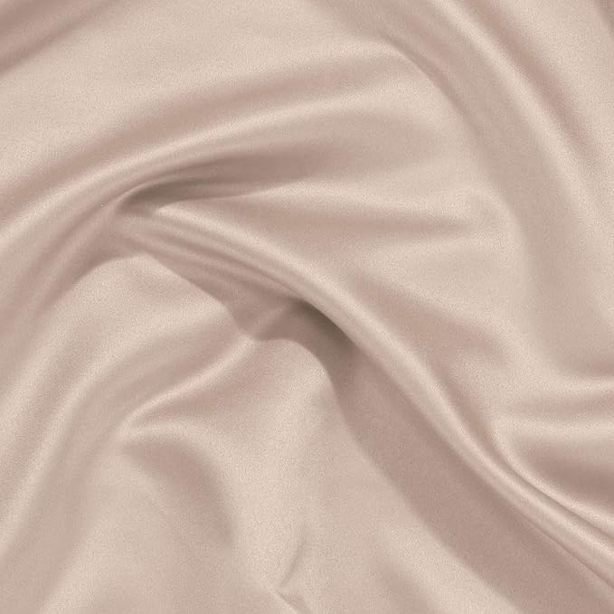 uxcell 2 Pack Silk Satin Pillowcase for Hair and Skin, Cool, Silky, Soft Breathable Pillow Cases Queen Size 20x30 Inch Sateen Pillowcase Rose Gold with Envelope Closure