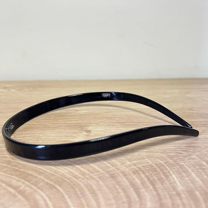 2 Pack Eyewear Headbands Comfortable Acetic Acid Hairbands for Women Designed for Eyewear Fashion Skinny Headbands(Black,White)