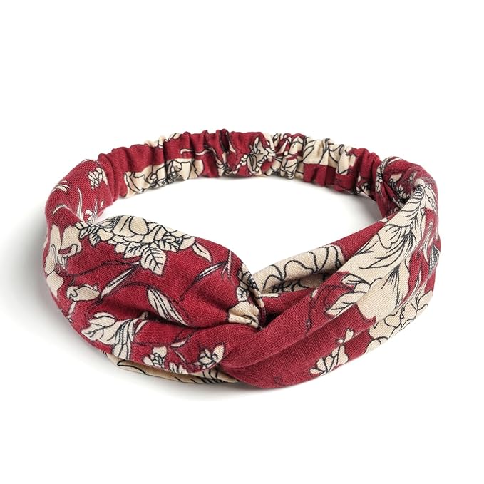 Elastic Knotted Headbands for Women Cloth Head Hair Bands for Women's Hair Non Slip Boho Wrap Twisted Hair Accessories