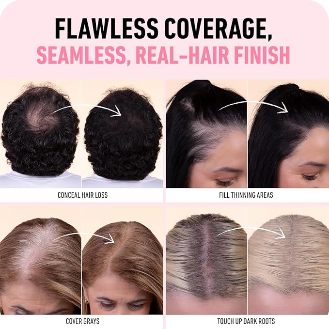 BOLDIFY Hairline Powder Color Sample Kit - Root Touch Up Hair Color for Gray Coverage - Bald Spot Concealing Hair Powder for Women & Men - 24-Hour Stain-Proof - Darker Blondes