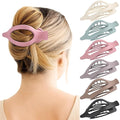 6 Packs Flat Hair Clips, Curved Claw Clips for Women Girls, Alligator Clips for Thick Thin Hair, Strong Hold Duck Billed Clips,4.7 Inch Hair Barrettes for Styling Sectioning, Christmas Gifts