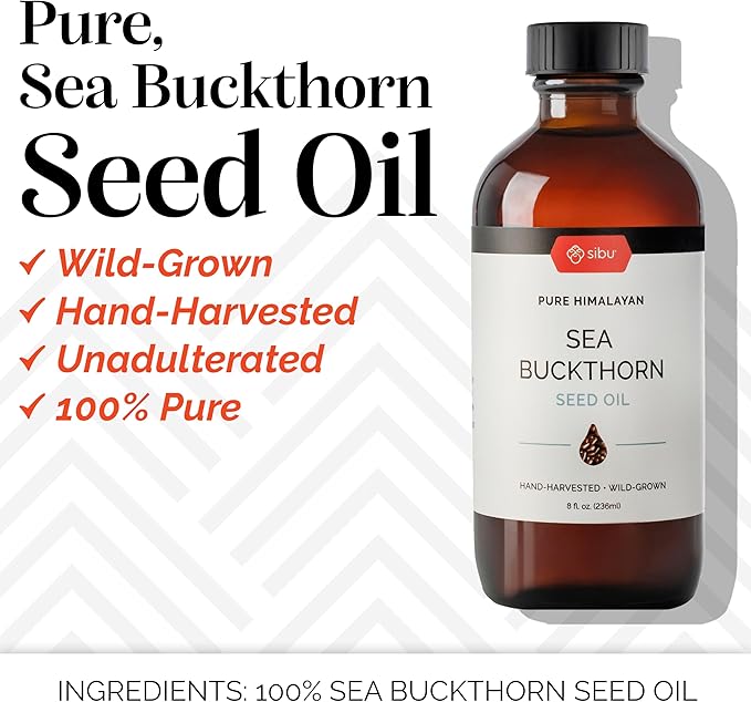sibu Premium Himalayan Sea Buckthorn Seed Oil, 8 oz
