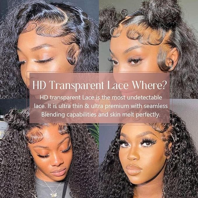 250% Density Deep Wave Human Hair Wig13x6 Mongolian Lace Front Deep Curly Lace Front Wigs Human Hair Pre Plucked Deep Wave Frontal wig For Black Women Full And Thick (22Inch, 13x6 Wig)