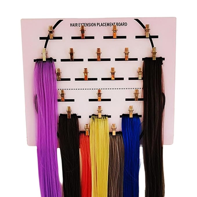 Extension Holder - Wig Sectioning Display Plates, Secure Clip Design, Clip-In Wig Grafting Plate, Time Saving Acrylic Hair Separator Board | Professional Grafting Plate for Hairpieces Home Salon Appl