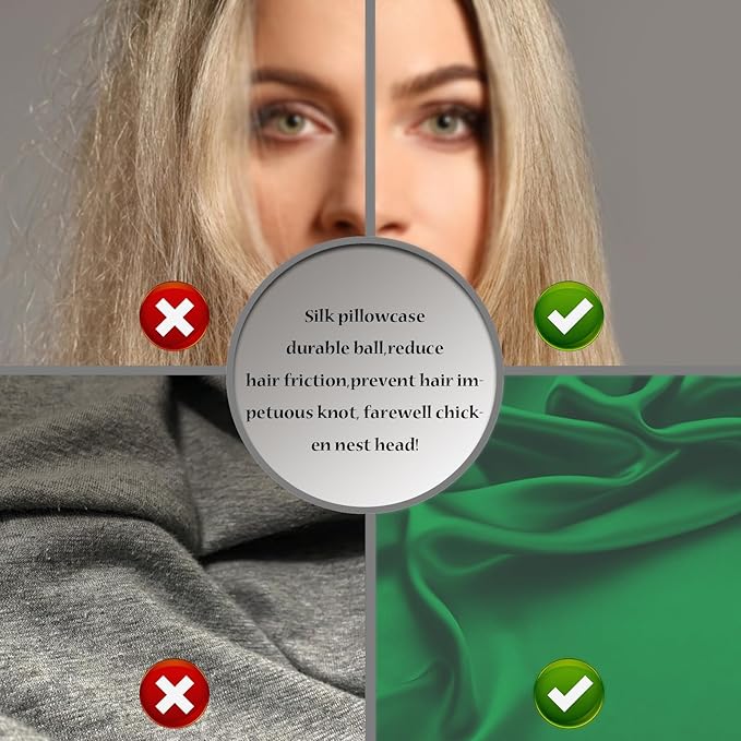 Silk Pillow Cases 2 Pack Soft Breathable and Sliky Standard Size Pillow Cases Set of 2,Natural Mulberry Satin Silk Pillowcase with Hidden Zipper for Hair and Skin (Olive Green,20"X 26",2pcs)