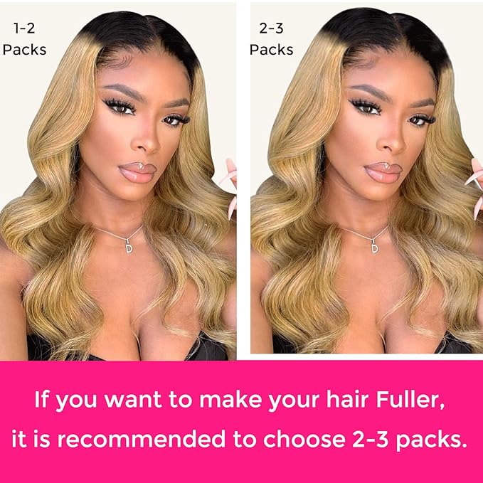 Lashey Seamless Clip in Hair Extensions Human Hair 110g 7pcs Ombre Natural Black to Honey Blonde Hair Extensions Clip ins with PU Invisi Edge 20 Inch Body Wave
