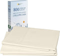California Design Den Heirloom Soft, Smooth & Thick Certified 800 Thread Count 100% Cotton Sateen, 2 Pillow Cases Standard Size Fits Standard & Queen Size Pillows - Ivory (Cream Tone)