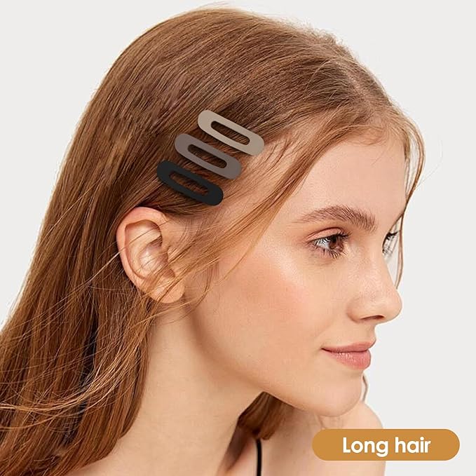 Small Flat Hair Clips for Women Lay Down Clips for Thin Hair Accessories 2.16 Inch 8pack
