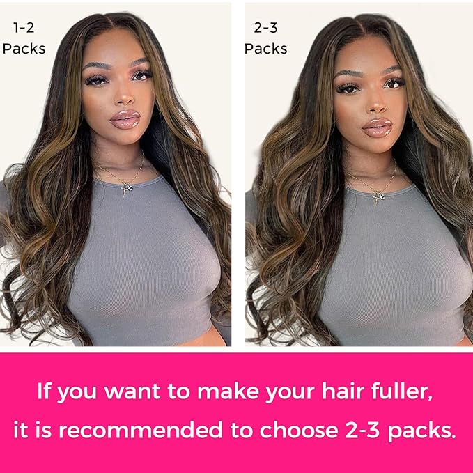 Lashey Seamless Clip in Hair Extensions Human Hair 150g 9pcs 20 Inch Body Wave Natural Black Mixed Chestnut Brown Clip in Hair Extensions for Women