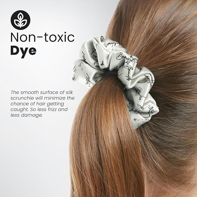 satin scrunchies for all hair type 9pack elastic hair band great for ponytails XL srcunchies set these soft hair ties is great for every occasion