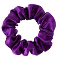 Silk Hair Scrunchie, 100% Mulberry Silk, No Damage for Frizz Prevention, Sleep Scrunchie, Hair Accessories for Women (Violet), 1 Count