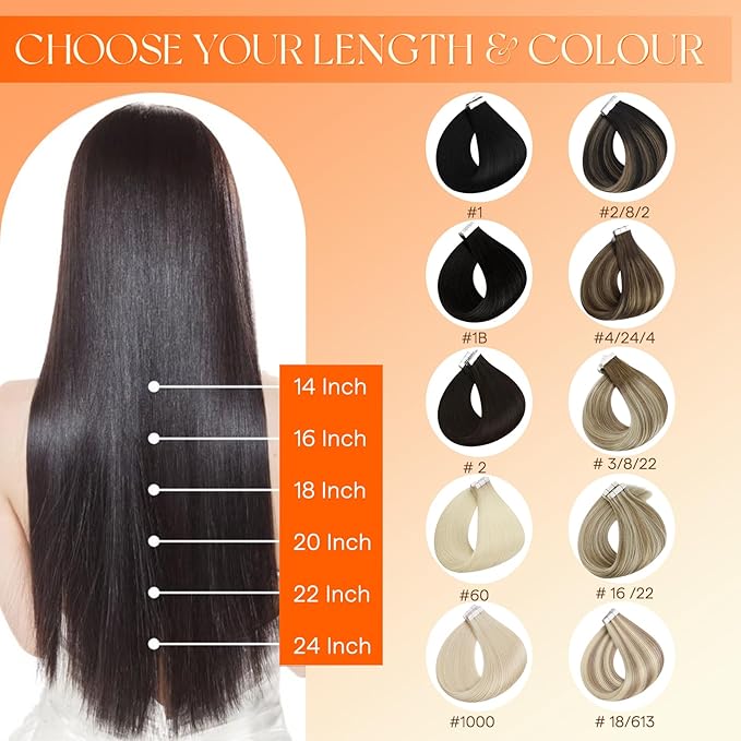 Full Shine Hair Extensions 20Inch Color 2 Fading to 8 Highlight 2 Darkest Brown Seamless Inxisible Tape in Hair Extensions Silky Straight Injected Tape in Extensions 20 Pcs 50 Grams for Daily