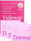 TIDEWAY Self-Heating Steam Hair Mask for Damaged Hair – 5-Minute Cordless Deep Conditioning Treatment with 5D Hyaluronic Acid & Triple Keratin, Salon-Level Repair for Dry, Frizzy Hair