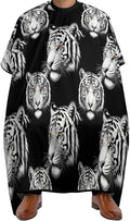 Large Long Professional Barber Cape, Hairdressing Apron Animal Tiger Black Art Shampoo Cutting Household Capes Wrap for Hair Salon