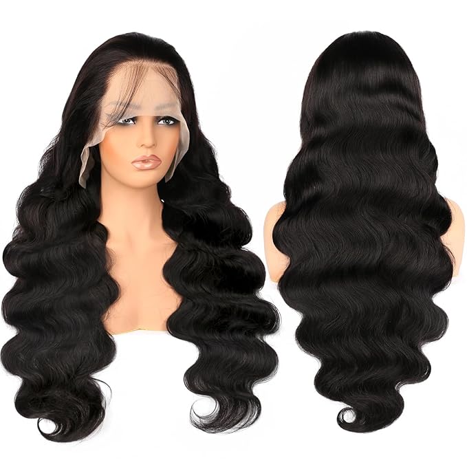 200% Density HD Lace Front Wigs Human Hair 22 Inch 13x6 Body Wave Lace Front Wigs Human Hair Glueless Frontal Wigs Pre Plucked with Natural Hairline Body Wave Wigs for Black Women