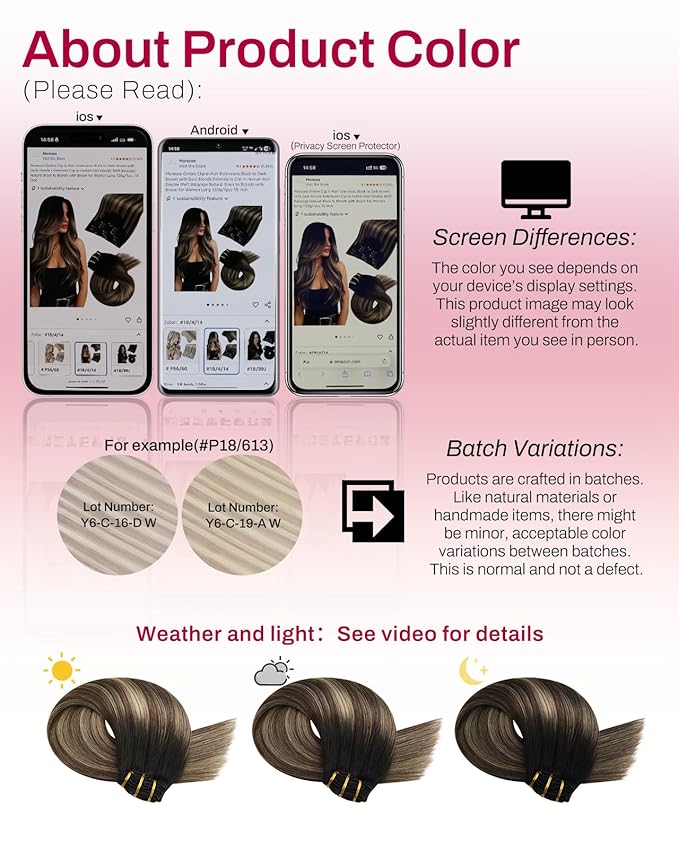 Moresoo Black to Brown Ombre Clip in Hair Extensions Real Human Hair Balayage Natural Black to Medium Brown with Dark Blonde Hair Clip Extensions for Women Short Double Weft 80g/5pcs 14 inch
