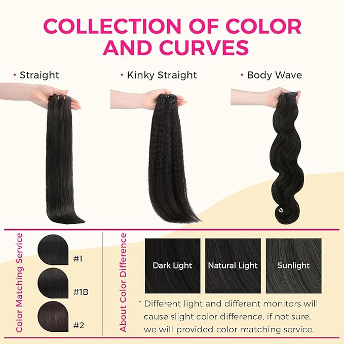 Lashey Seamless Hair Extensions Human Hair 9pcs 130g Natural Black Remy Human Hair Extensions 14 Inch Straight Thick Clip in Hair Extensions