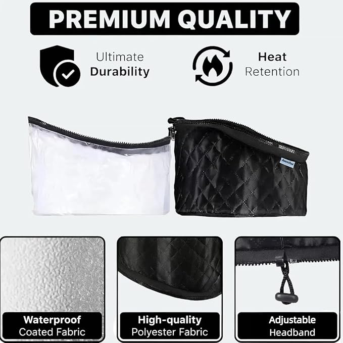 Hair Steamer for Natural Hair (Home Use) - 10-Speed Temperature Control, Fast Heating & Deep Strand Nourishment