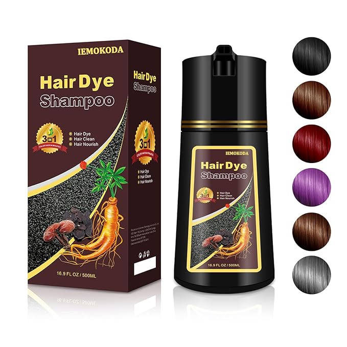 Light Brown Hair Dye Shampoo 3 in 1 for Color Transform, Instant Hair Color Shampoo With Herbal Ingredients-Gentle & Long-lasting, Seimi Permanent Dye Color Gift for Men Women, 16.9 Floz