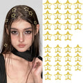 Star Hair Clips 2000s Y2K Gold Star Hair Accessories Snap Hair Barrettes Non Slip Metal Hair Clips for Girls Women -30 PCS 1.18", 1.57"