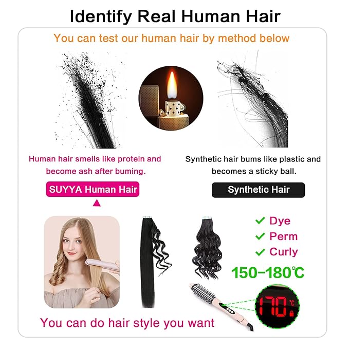 SUYYA Tape in Hair Extensions Human Hair Ombre Chocolate Brown to Caramel Blonde Remy Hair 14 inches 20pcs 40g/pack Straight Seamless Skin Weft Tape in Human Hair Extensions (14 inch #P4/27/T4)