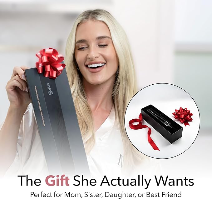 SRILabs StyleQ Flat Iron Hair Straightener Styler - GraphFlow Techonology, Negative Ions, Infrared Light Therapy, 12 Heat Settings for Straight, Smooth, Waves and Curls: All Hair Types