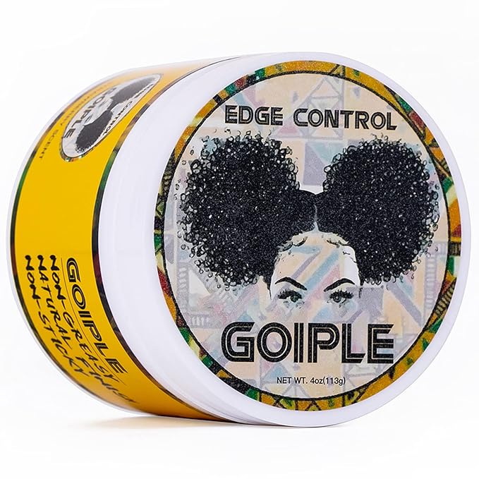 Edge Control Wax for Women Strong Hold Non-greasy, 4 OZ Edge Wax Styling Gel for Black Women Hair No Flaking, White Residue, Shine and Smooth, Long Lasting For All Hair Types (Pineapple Scent)