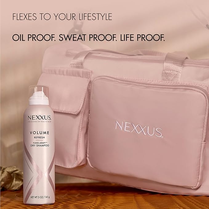 Nexxus Styling Refreshing for Hair Volume Volume Refresh Dry Shampoo Powered by FLEXX-ADAPT Technology and Infused with a Protein Complex 5 oz