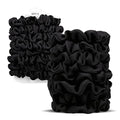 Satin Scrunchies for Women – 8PCS Blush & Brown Silk Hair Ties Set – No Crease, Frizz-Free, Gentle Elastic Hair Bands, Soft & Stylish Everyday Hair Accessories Gifts