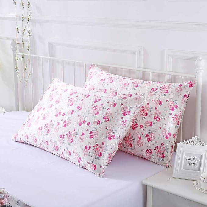 SLPBABY Silk Pillowcase for Hair and Skin with Hidden Zipper Print (King, Pattern29)