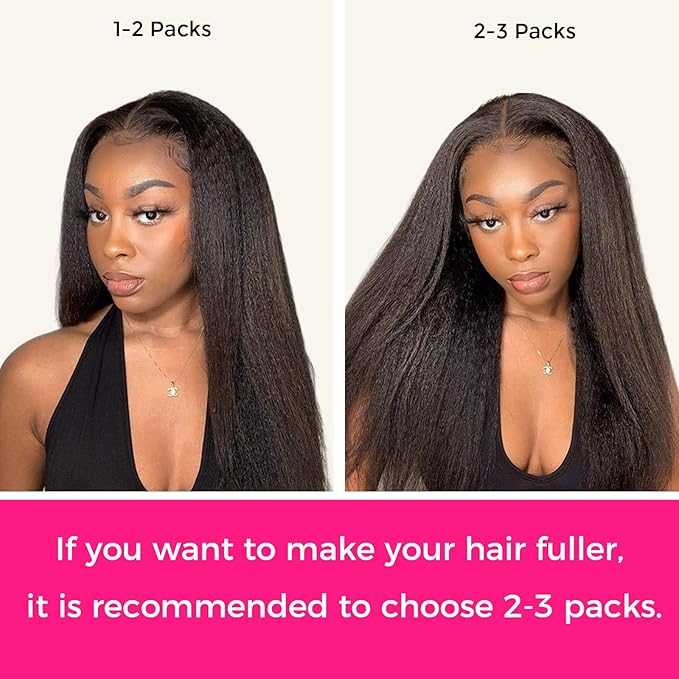 Lashey Seamless Clip in Hair Extensions Human Hair #2 Dark Brown Kinky Straight Clip in Hair Extensions Real Human Hair 7pcs 110g 24 Inch PU Weft Clip ins for Women