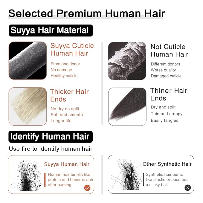 SUYYA Tape in Hair Extensions Human Hair Ash Blonde Highlighted Bleach Blonde 18 Inch 50g/pack 20pcs Straight Seamless Skin Weft Tape in Real Human Hair Extensions(18inch #P18/613)