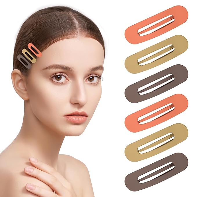 Small Flat Hair Clips for Women Lay Down Clips for Thin Hair Accessories 2.16 Inch pack