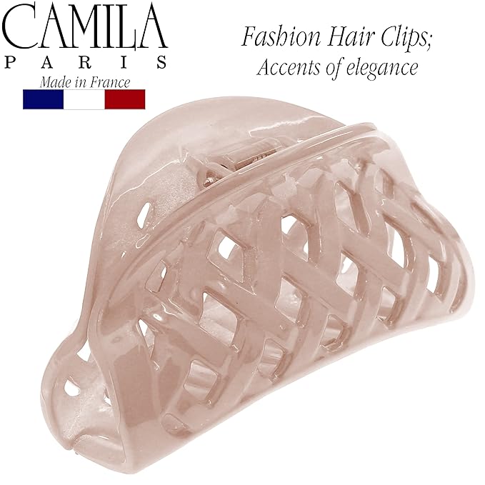 Camila Paris CP3205 French Hair Clip for Women for Thick Volume Hair, no Pulling or Damage, 2.75 in Girls Hair Claw Clips Jaw Fashion Durable and Styling Hair Accessories for Women, Made in France