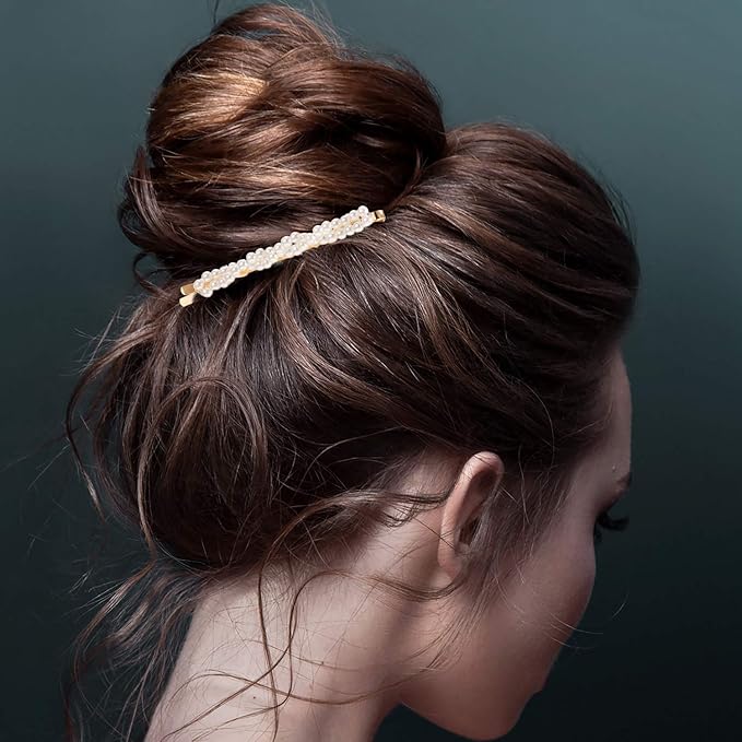 Yaomiao 17 Pieces Gold Hair Pins Set Geometric Bobby Pin Barrettes Metal Gold Decorative Styling Jewelry Hair Clamps Accessories for Women Wedding Parties