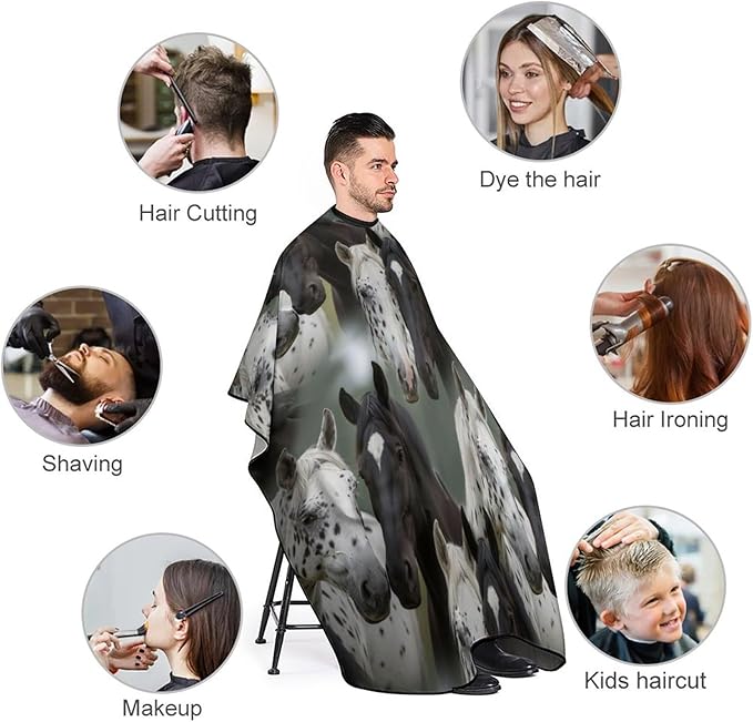 Hairdresser Cape with Neck Clasp for Coloring/Perming/Styling