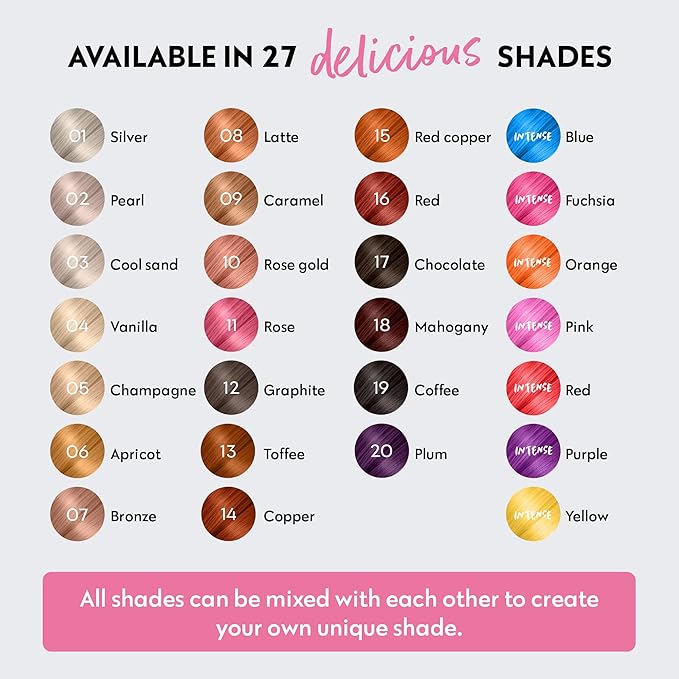 Four Reasons Color Mask - Rose Pink - (27 Colors) Toning Treatment, Color Depositing Conditioner, Tone & Enhance Color-Treated Hair - Semi Permanent Hair Dye, Vegan and Cruelty-Free, 6.76 fl oz