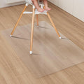 Clear Plastic Area Mat for Under Dining Table, 4'×6' Large No Slip Waterproof Vinyl Area Rug for Home, Anti-Spill Hard Floor Protector Cover, Splat Mat for Under High Chair, Easy Clean Floor Mat
